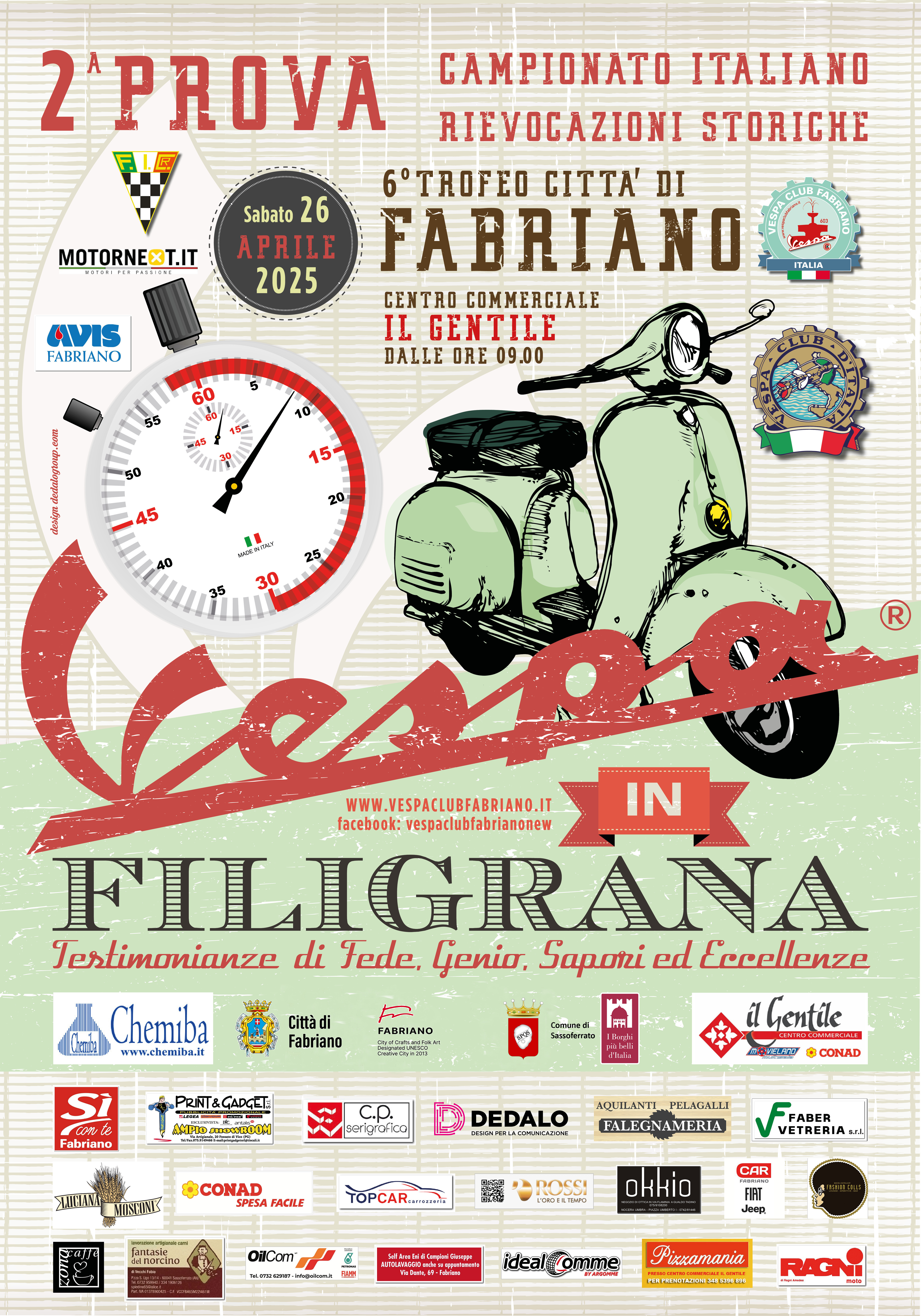 2ª prova Campionato Italiano Rievocazioni Storiche &quot;Vespa in Filigrana&quot; - sabato 26 aprile 2025